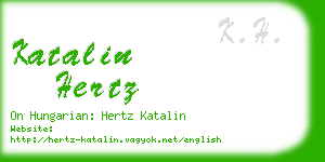 katalin hertz business card